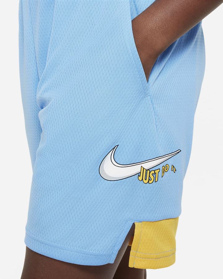 Nike Dri-FIT Kids Training Za Dječake Kratke Hlače Žute Plave Bijele | HR-16740USPE