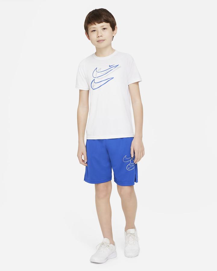 Nike Dri-FIT Kids Za Dječake Majice Bijele | HR-50781PJIB