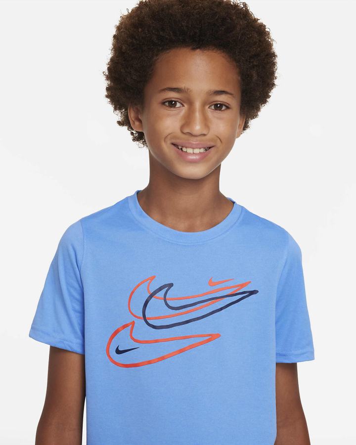 Nike Dri-FIT Kids Za Dječake Majice Plave | HR-89574CUWV