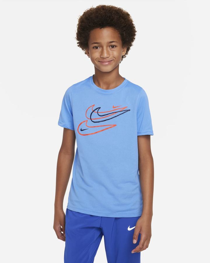 Nike Dri-FIT Kids Za Dječake Majice Plave | HR-89574CUWV