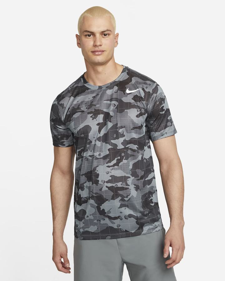 Nike Dri-FIT Legend Camo Training Muške Majice Sive | HR-27104XUVF