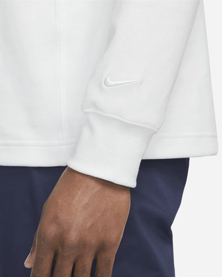 Nike Dri-FIT Long-Sleeve Golf Top Muške Košulje Bijele Obsidijanske Bijele | HR-17086QZRM