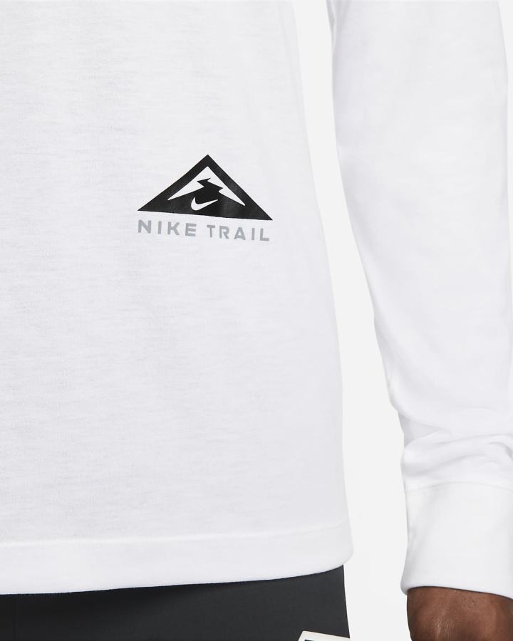 Nike Dri-FIT Long-Sleeve Trail Running Muške Majice Bijele | HR-95416BWKU