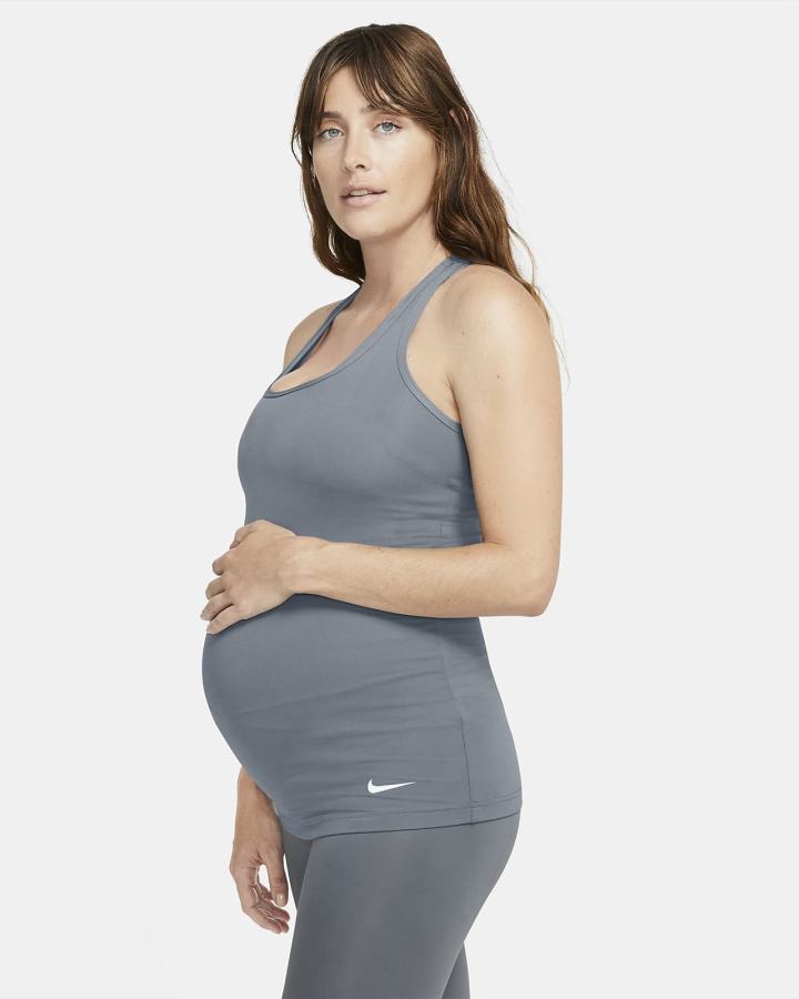 Nike Dri-FIT (M) (Maternity) Ženske Majica Bez Rukava Sive Bijele | HR-12790NQUJ