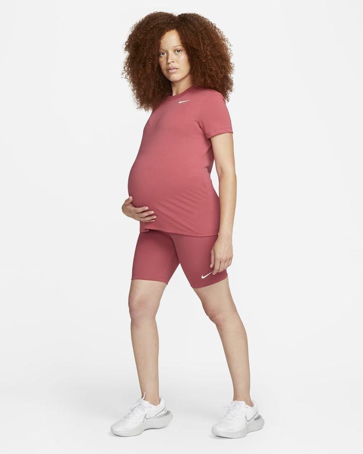 Nike Dri-FIT (M) (Maternity) Ženske Majice Roze Bijele | HR-67280ZNFI