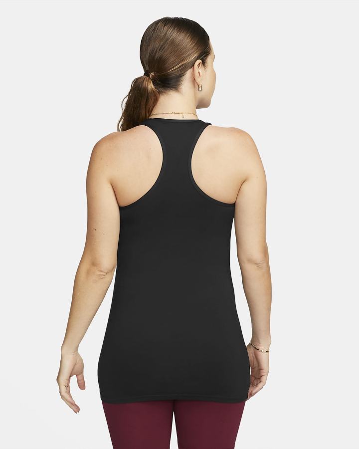 Nike Dri-FIT (M) (Maternity) Ženske Majica Bez Rukava Crne Bijele | HR-69028PQZI