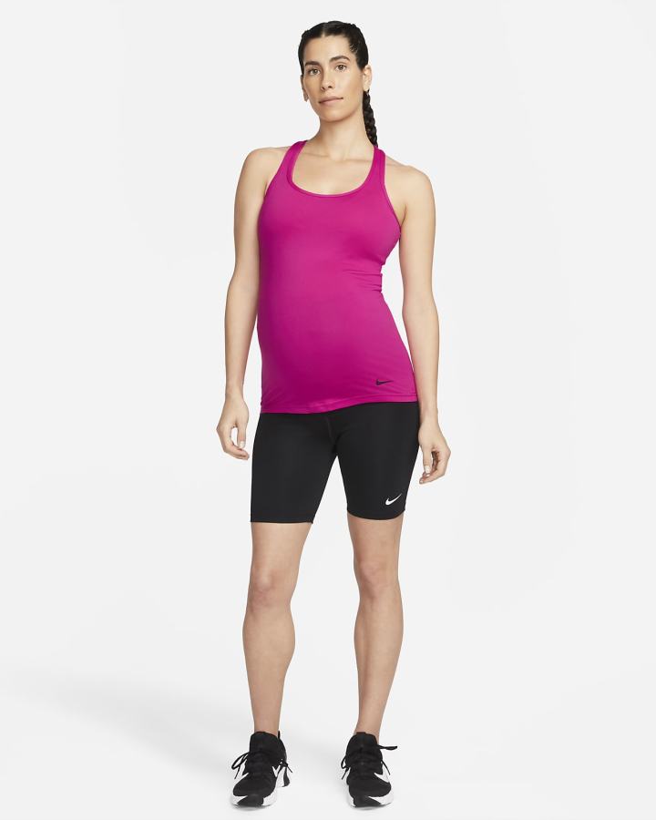 Nike Dri-FIT (M) (Maternity) Ženske Majica Bez Rukava Crne Bijele | HR-69028PQZI