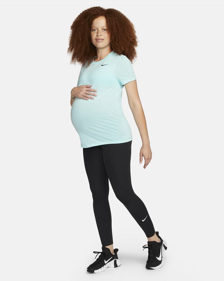 Nike Dri-FIT (M) (Maternity) Ženske Majice Crne | HR-83540MBJP