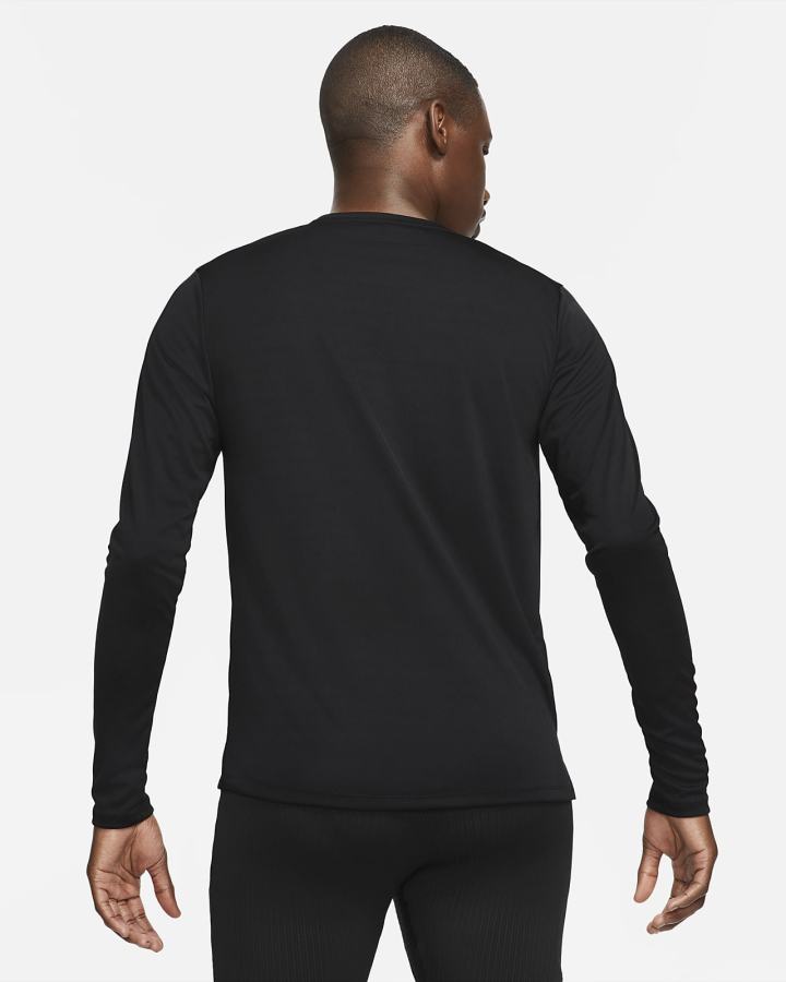 Nike Dri-FIT Miler Long-Sleeve Muške Topovi Za Trčanje Crne | HR-15406BMCJ