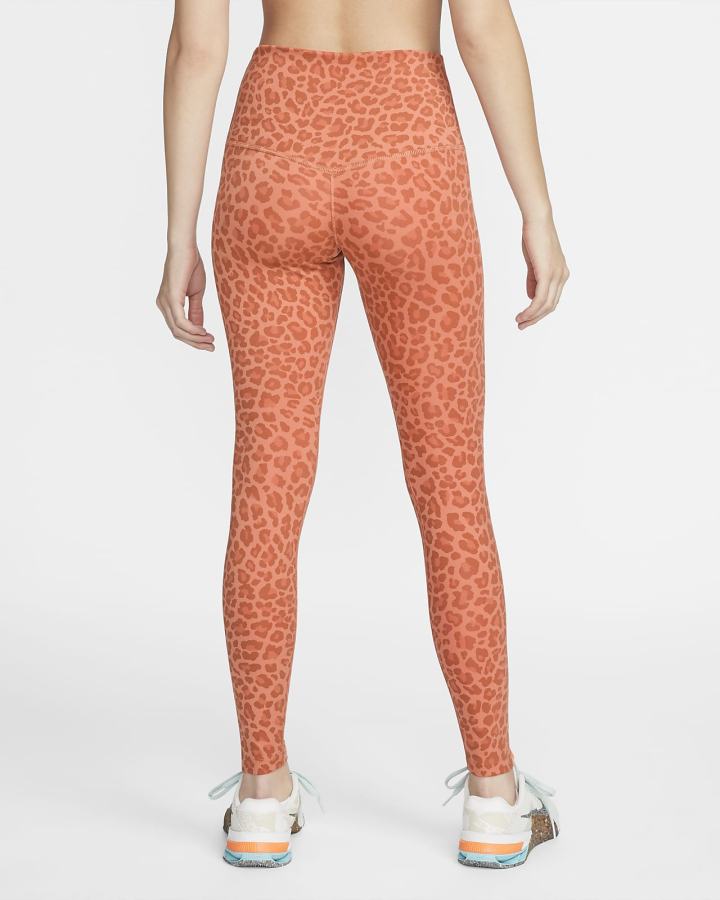 Nike Dri-FIT One High-Waisted Printed Ženske Tajice Bijele | HR-27893PEHW