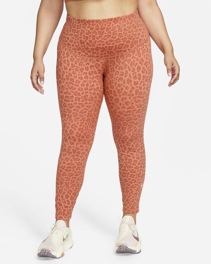 Nike Dri-FIT One High-Waisted Printed Ženske Tajice Bijele | HR-85724KWZE