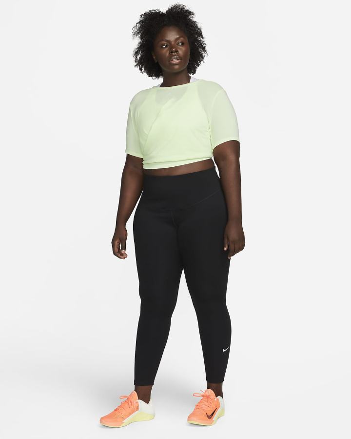 Nike Dri-FIT One Luxe Twist Cropped Short-Sleeve Top Ženske Majice Svijetlo Zelene | HR-25938AZWT