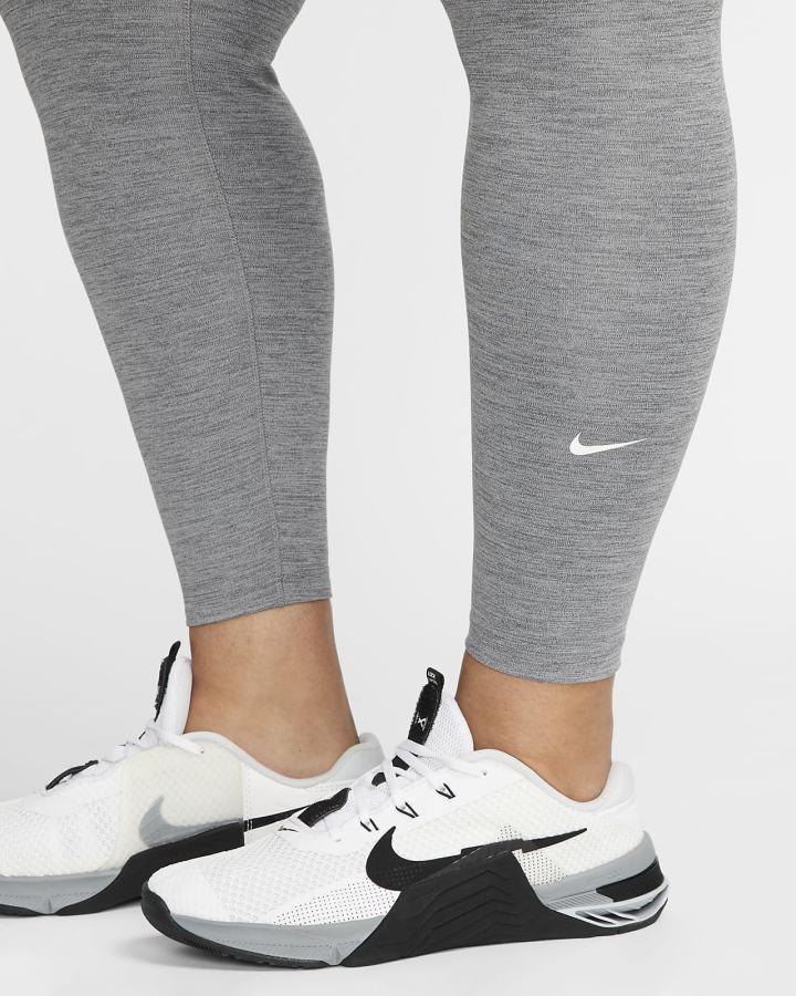 Nike Dri-FIT One Mid-Rise Ženske Tajice Sive Bijele | HR-78921RHNC