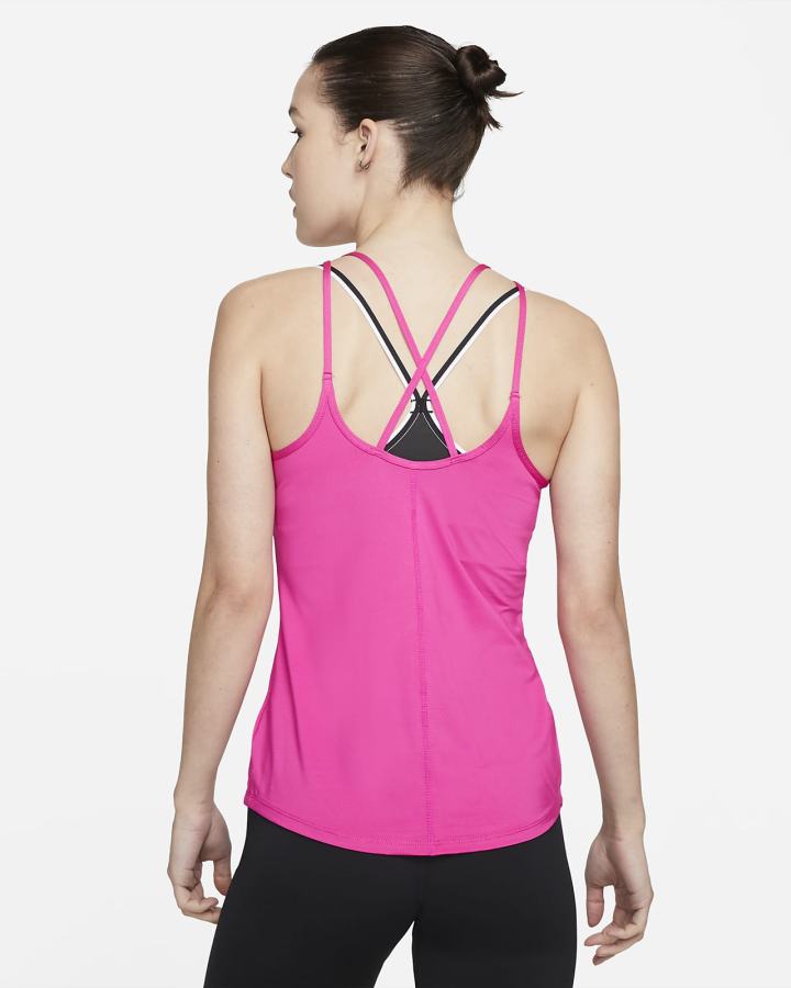 Nike Dri-FIT One Slim Fit Strappy Ženske Majica Bez Rukava Roze Bijele | HR-10862RZQF