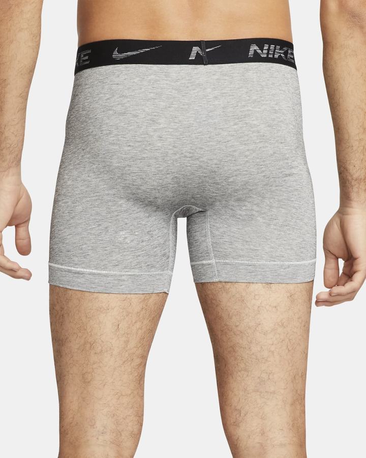 Nike Dri-FIT ReLuxe Boxer Briefs (2-Pack) Muške Donje Rublje Sive | HR-80597ENTF