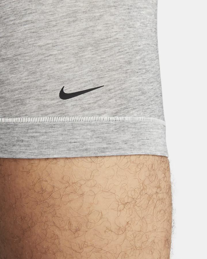 Nike Dri-FIT ReLuxe Boxer Briefs (2-Pack) Muške Donje Rublje Sive | HR-80597ENTF