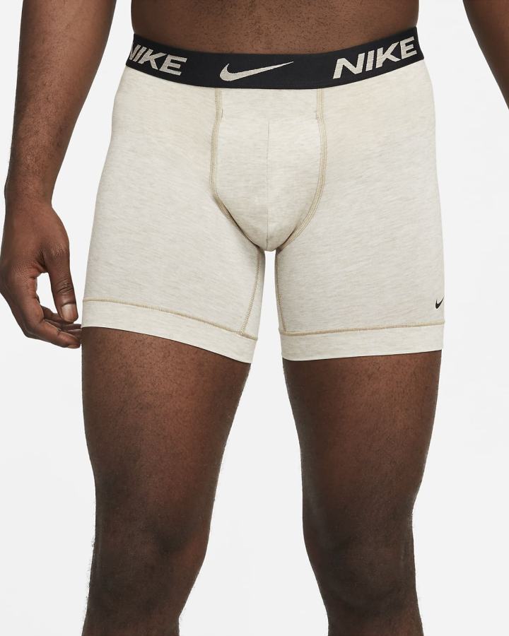 Nike Dri-FIT ReLuxe Boxer Briefs (2-Pack) Muške Donje Rublje Visebojne Crne Smeđe | HR-91658GZIS