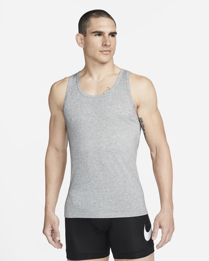 Nike Dri-FIT ReLuxe Tank Undershirt (2-Pack) Muške Majica Bez Rukava Sive | HR-12794PADY