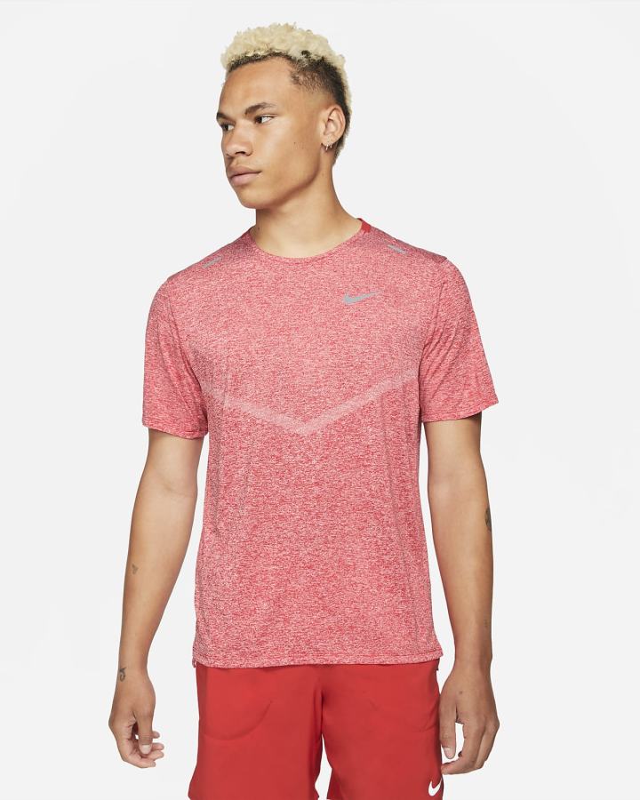 Nike Dri-FIT Rise 365 Short-Sleeve Muške Majice Crvene | HR-09561TIAQ