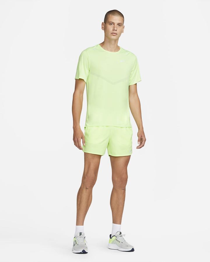 Nike Dri-FIT Rise 365 Short-Sleeve Muške Majice Zelene | HR-71259BOGQ