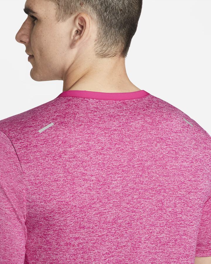 Nike Dri-FIT Rise 365 Short-Sleeve Muške Majice Roze | HR-73405ZJSY