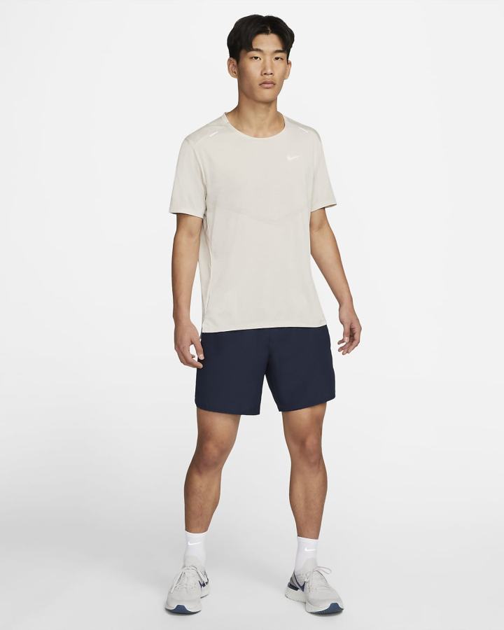 Nike Dri-FIT Rise 365 Short-Sleeve Muške Majice Svijetlo Bež | HR-73650TOAU