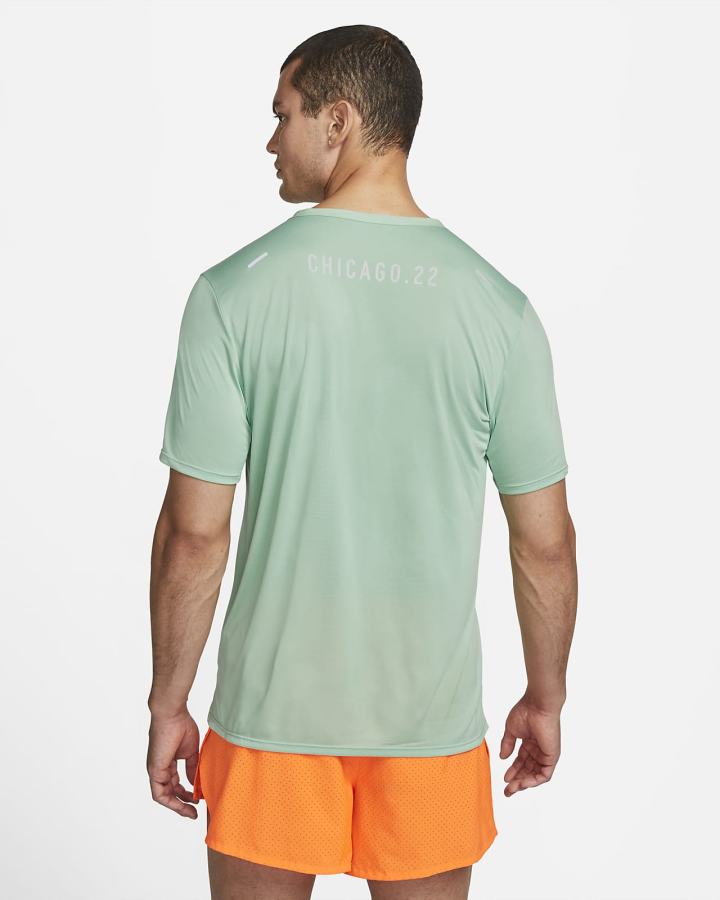 Nike Dri-FIT Rise 365 Short-Sleeve Muške Majice Zelene Narančaste | HR-89106XMEI