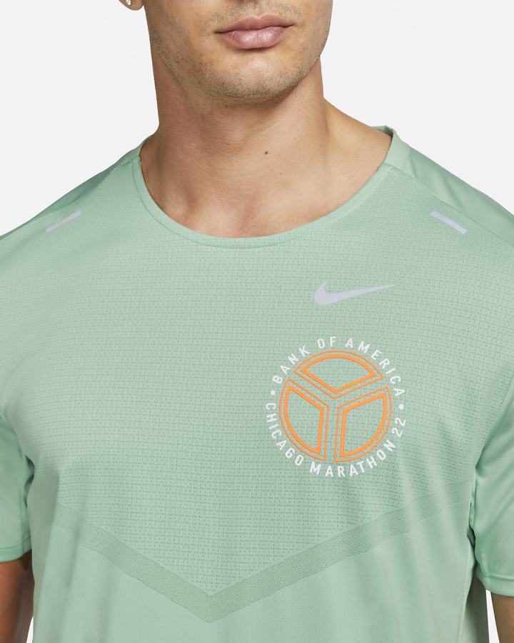 Nike Dri-FIT Rise 365 Short-Sleeve Muške Majice Zelene Narančaste | HR-89106XMEI