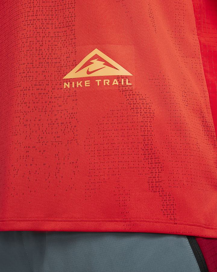 Nike Dri-FIT Rise 365 Short-Sleeve Trail Muške Majice Crvene Tamno Žute | HR-70415MCGO