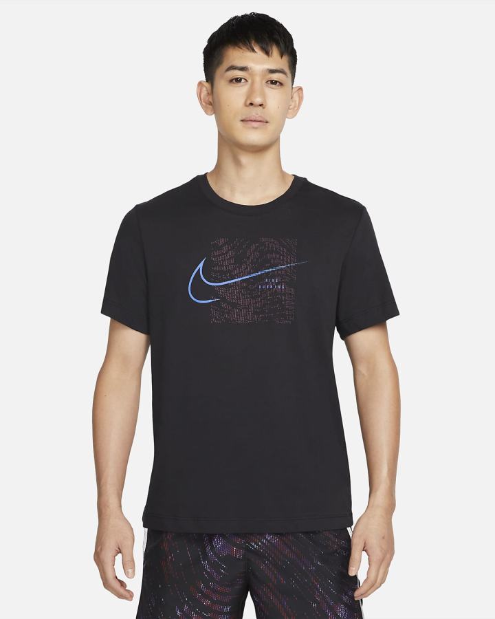 Nike Dri-FIT Run Division Running Muške Majice Crne | HR-59782UKED