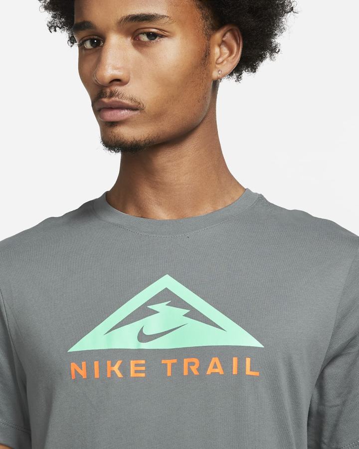 Nike Dri-FIT Short-Sleeve Trail Running Muške Majice Sive | HR-18047YSGT