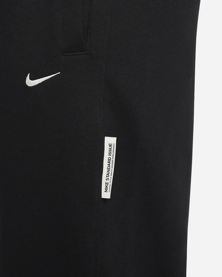 Nike Dri-FIT Standard Issue Basketball Muške Hlače Crne Bijele | HR-31705ZKYQ