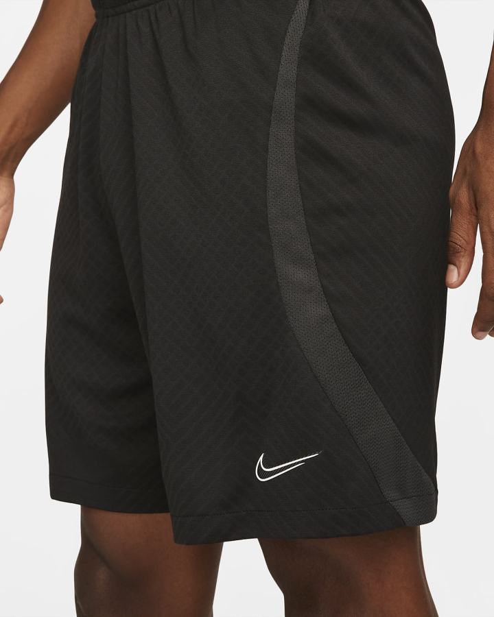 Nike Dri-FIT Strike Soccer Muške Kratke Hlače Crne Tamno Sive Bijele | HR-36201NTSU