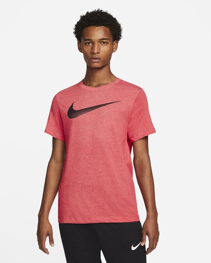 Nike Dri-FIT Swoosh Training Muške Majice Svijetlo Crvene | HR-71209NUAI