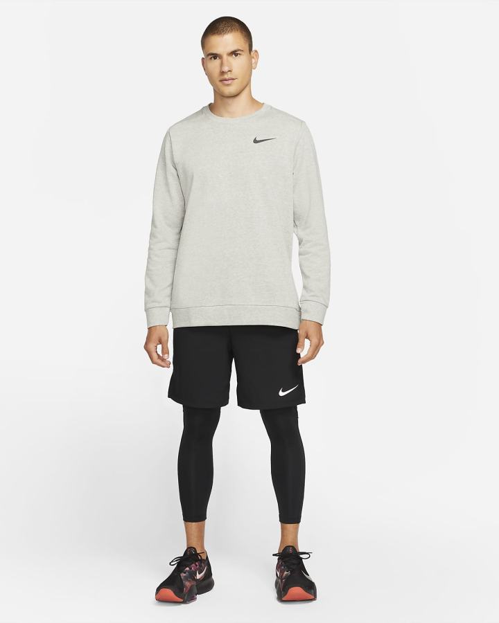 Nike Dri-FIT Training Crew Muške Dukserice Tamno Sive Crne | HR-97862UOMT