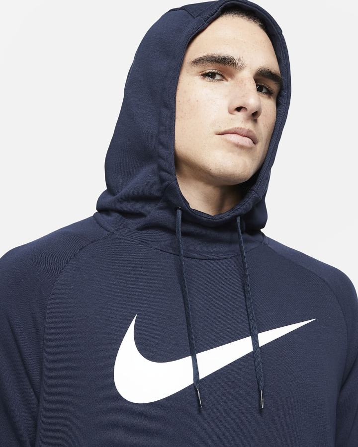 Nike Dri-FIT Training Muške Majica S Kapuljačom Obsidijanske Bijele | HR-01286ZBNA