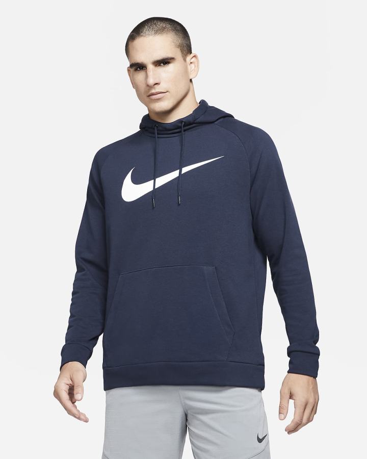 Nike Dri-FIT Training Muške Majica S Kapuljačom Obsidijanske Bijele | HR-01286ZBNA