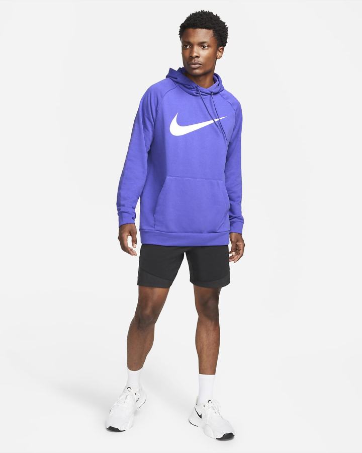 Nike Dri-FIT Training Muške Majica S Kapuljačom Bijele | HR-20457AYTW