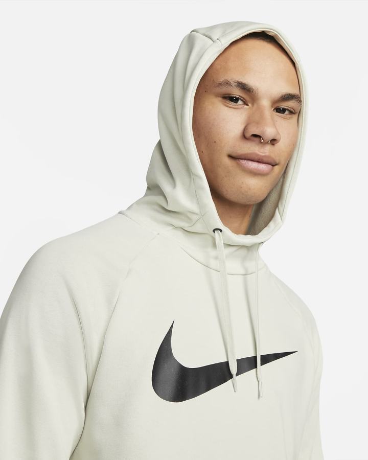 Nike Dri-FIT Training Muške Majica S Kapuljačom Svijetlo Bež Crne | HR-40297SHEN