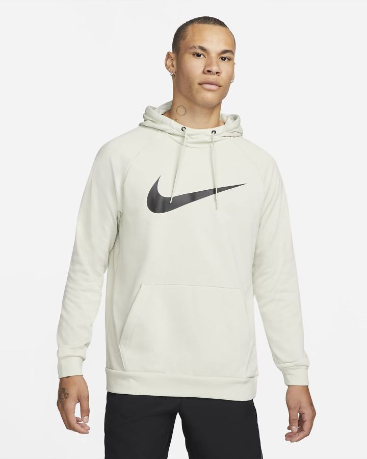 Nike Dri-FIT Training Muške Majica S Kapuljačom Svijetlo Bež Crne | HR-40297SHEN