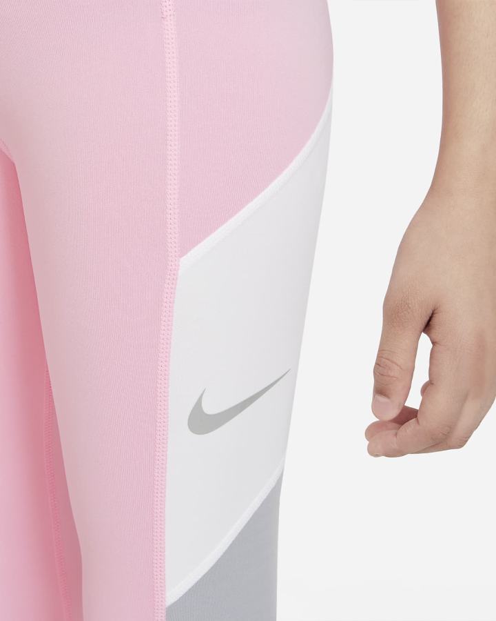 Nike Dri-FIT Trophy Kids Training Za Djevojčice Tajice Roze Svijetlo Sive Bijele | HR-37546DYXB