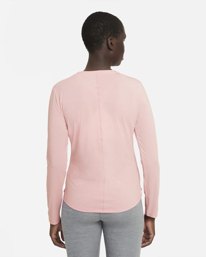 Nike Dri-FIT UV One Luxe Standard Fit Long-Sleeve Top Ženske Košulje Roze | HR-27418EXLB