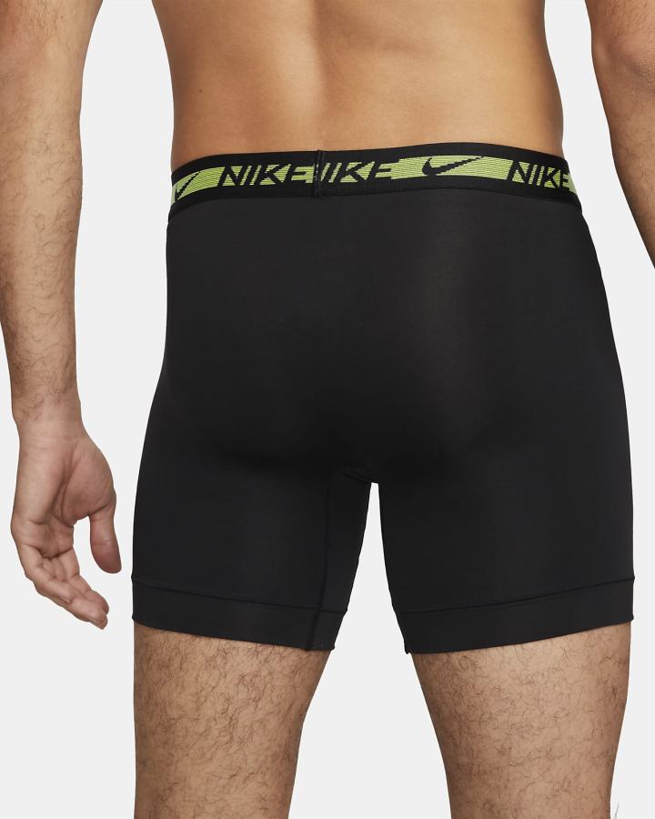 Nike Dri-FIT Ultra-Stretch Micro Boxer Briefs (3-Pack) Muške Donje Rublje Crne | HR-15342MWYT