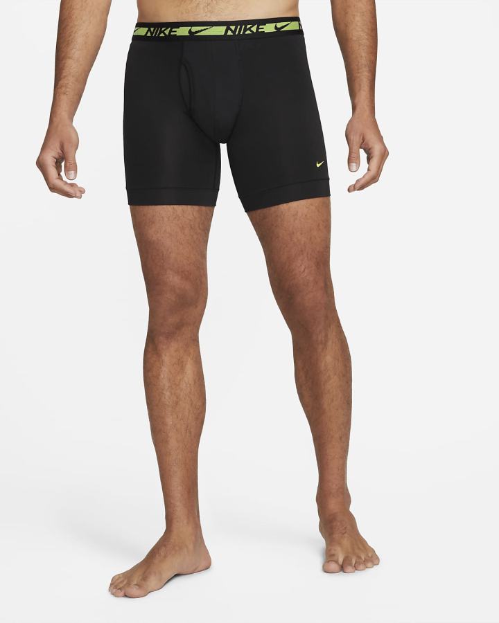 Nike Dri-FIT Ultra-Stretch Micro Boxer Briefs (3-Pack) Muške Donje Rublje Crne | HR-15342MWYT