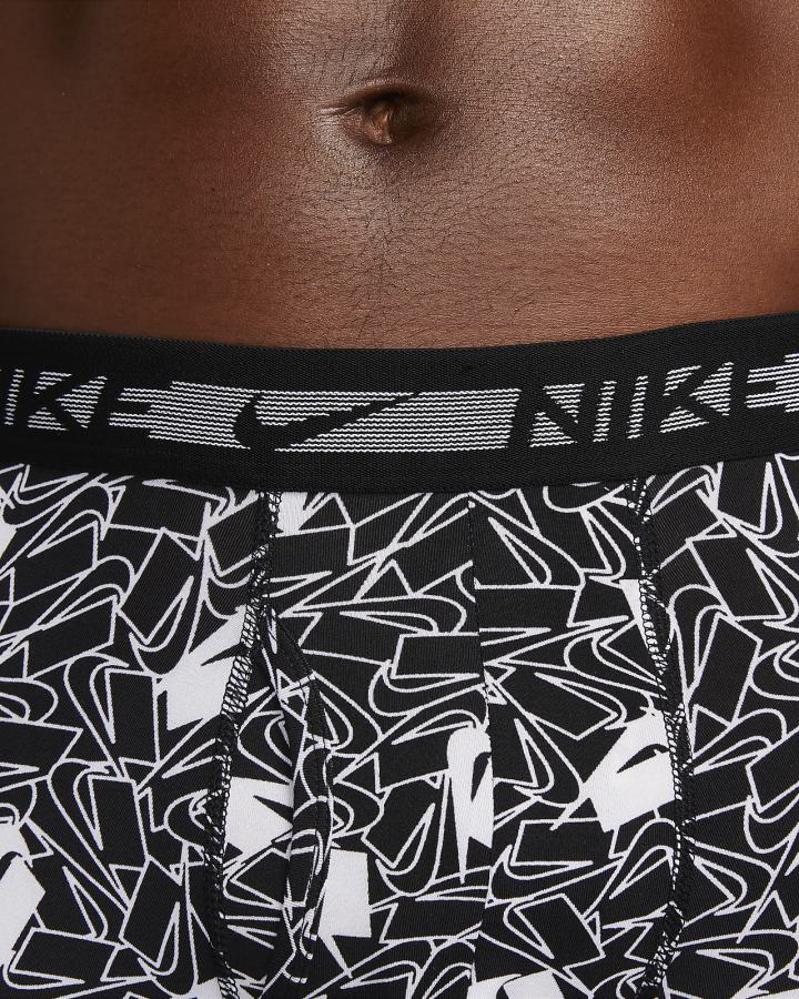 Nike Dri-FIT Ultra-Stretch Micro Boxer Briefs (3-Pack) Muške Donje Rublje Crne | HR-17249BQUR