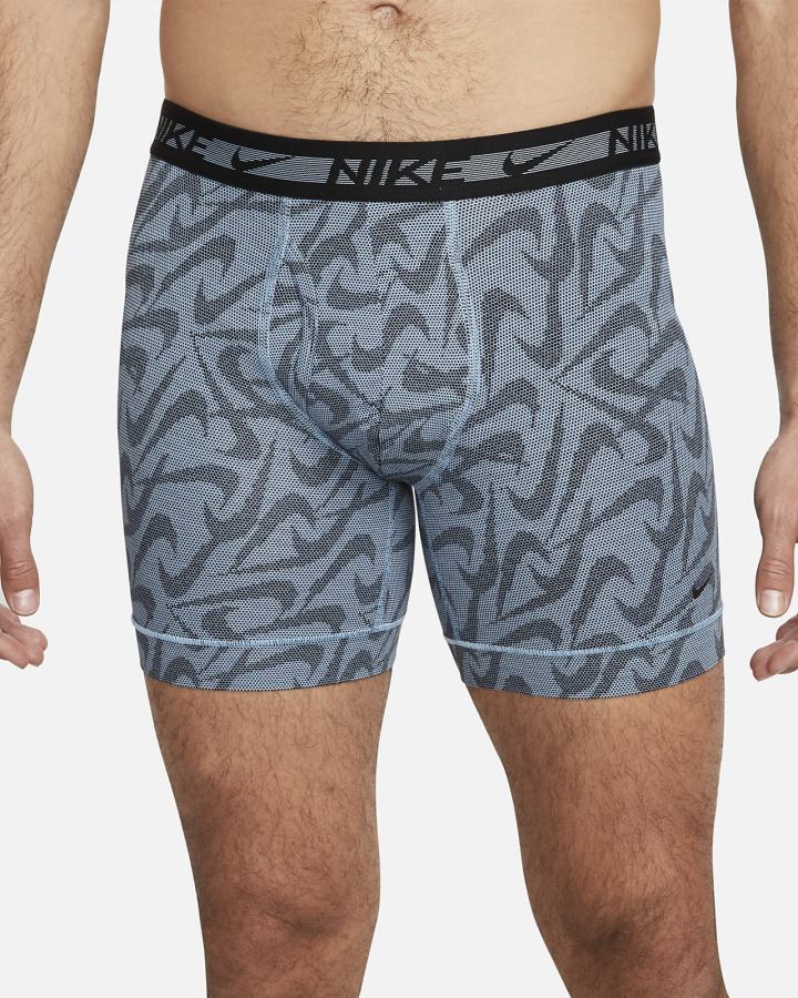 Nike Dri-FIT Ultra-Stretch Micro Boxer Briefs (3-Pack) Muške Donje Rublje Plave | HR-53146YDIA