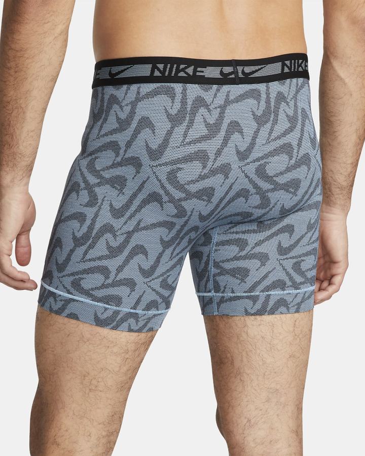 Nike Dri-FIT Ultra-Stretch Micro Boxer Briefs (3-Pack) Muške Donje Rublje Plave | HR-53146YDIA