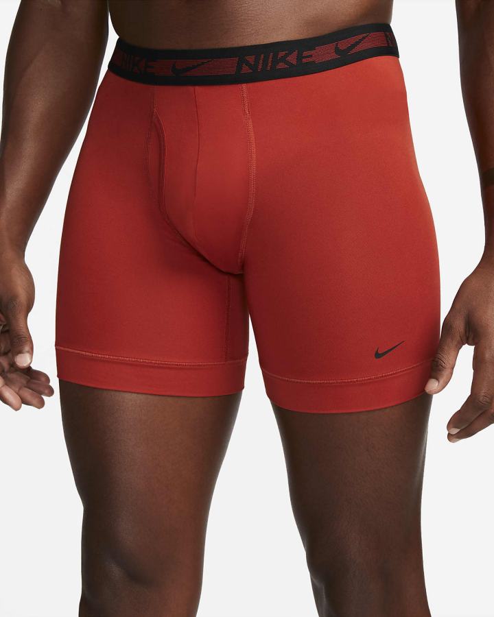 Nike Dri-FIT Ultra-Stretch Micro Boxer Briefs (3-Pack) Muške Donje Rublje Crvene | HR-62731BALD