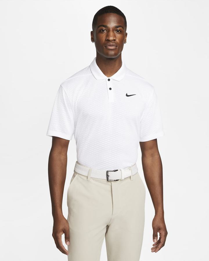 Nike Dri-FIT Vapor Golf Muške Polo Majice Bijele Crne | HR-17602ZODP