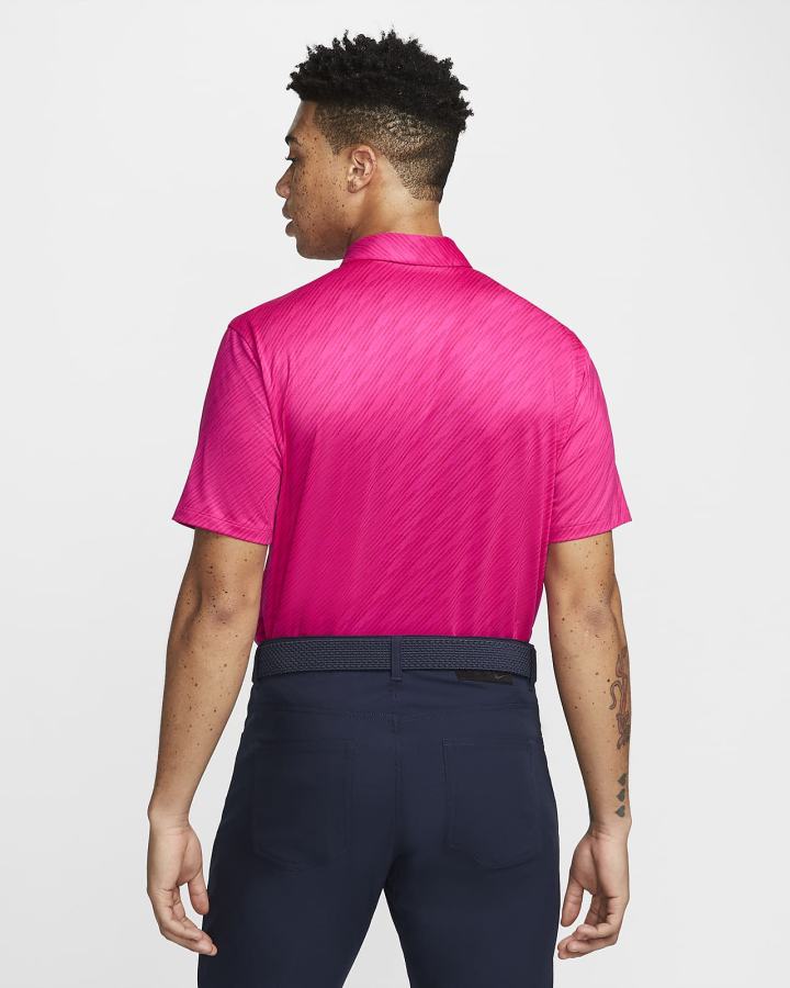 Nike Dri-FIT Vapor Prugasta Golf Muške Polo Majice Roze Crne | HR-20935HCPY